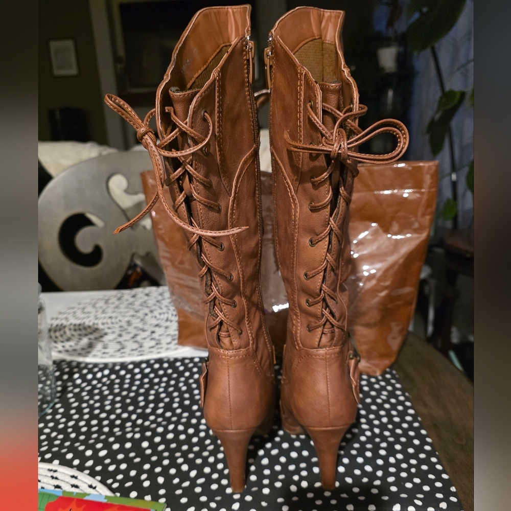 Womens High Heel Boots - Picture 2 of 5